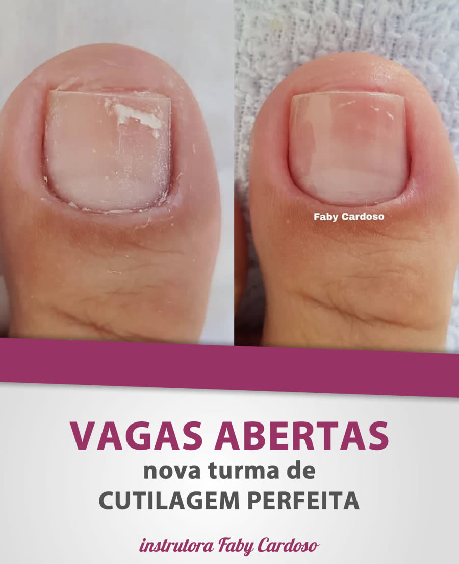 Pés com esmaltação clara